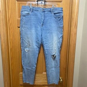 Women’s Pistola Light Blue Denim Jeans 18W